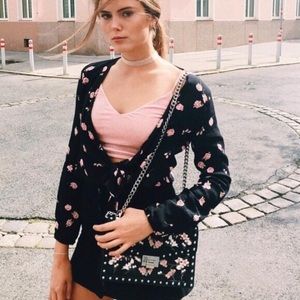 John Galt/Brandy Meville Cropped Longsleeve Top